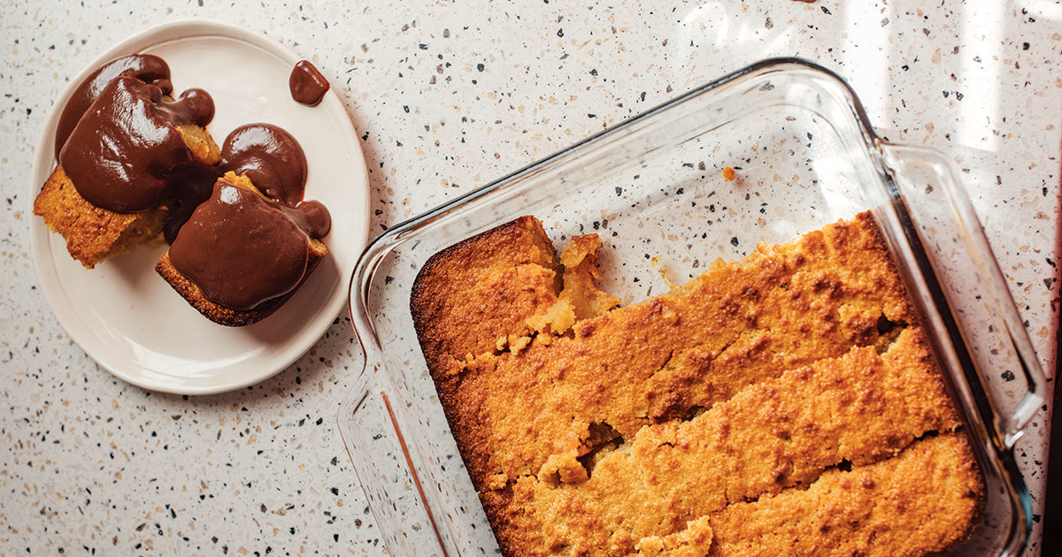 Biscuit Pudding with Chocolate Gravy – Garden & Gun