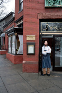 Chef Todd Woods at Nora.