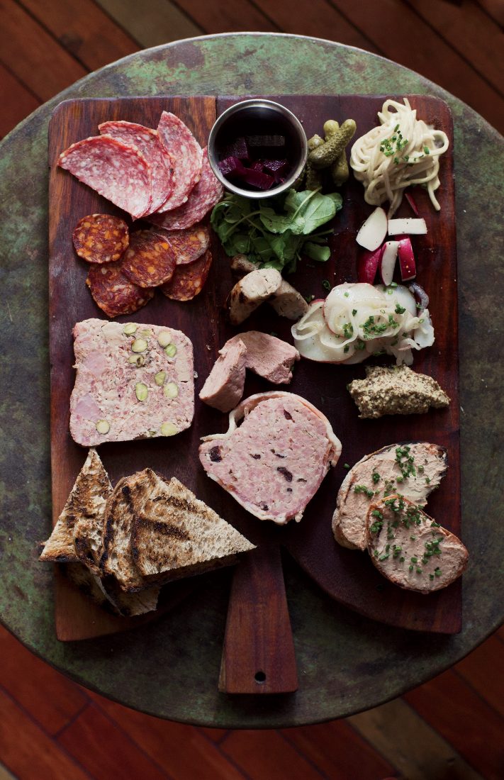 The charcuterie plate.