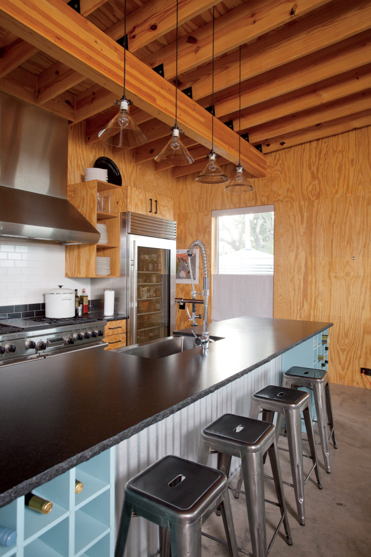 The high-tech, low-profile common kitchen.