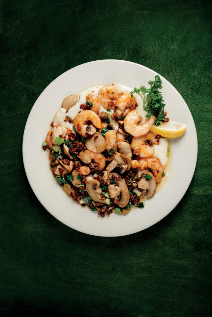 Crook's Corner's iconic shrimp and grits.