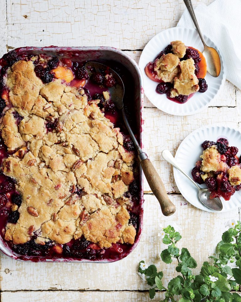 Blackberry and Peach Cobbler Garden & Gun