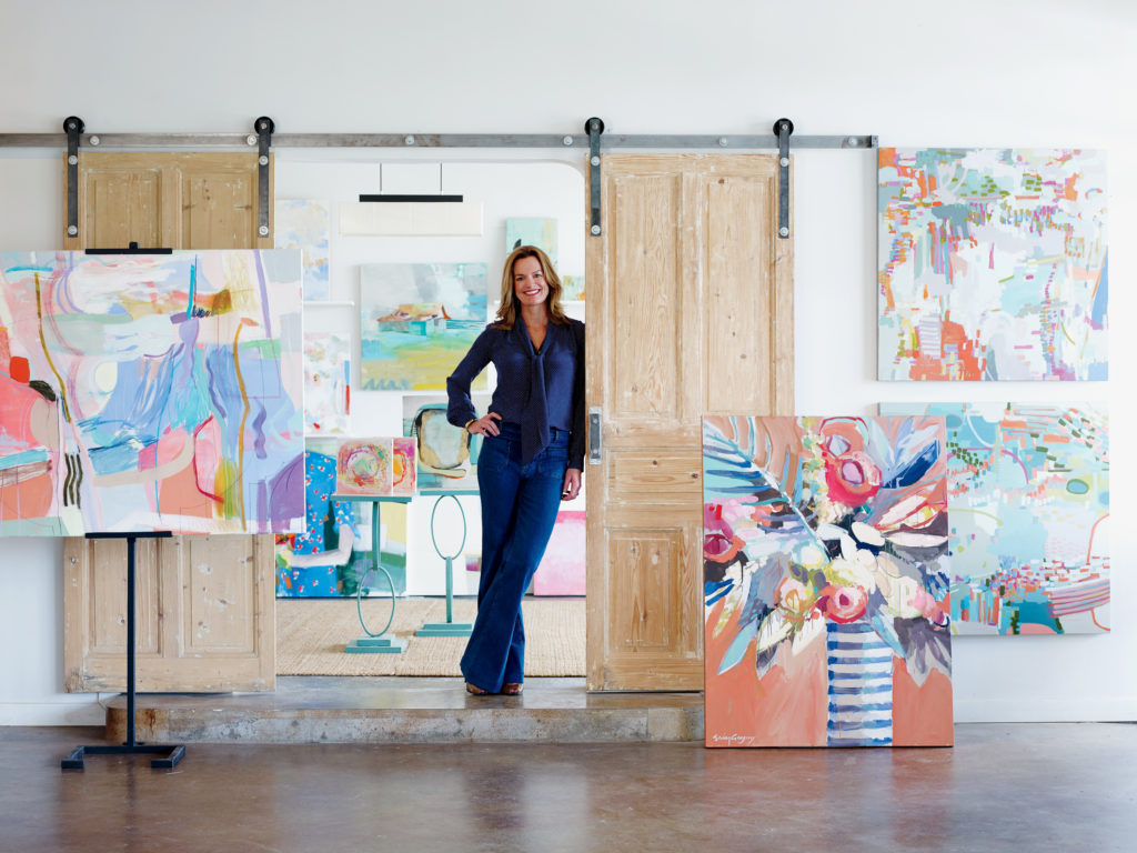 Gregg Irby in her new Atlanta gallery, which specializes in emerging artists.