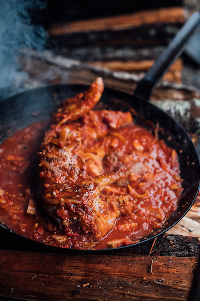 A dish of braised rabbit