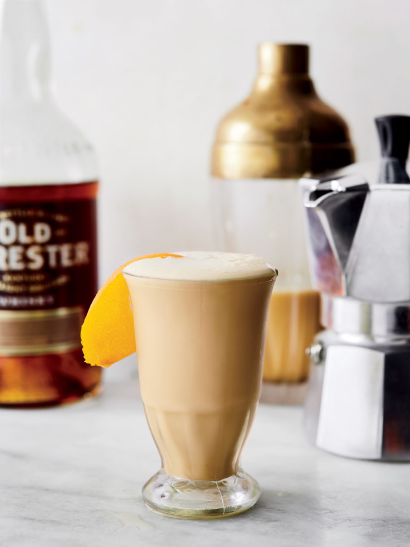 Breakfast at George’s
Go beyond the standard coffee cocktail with this recipe from Tristan Ferchl of the Catahoula Hotel in New Orleans, Louisiana. “It takes it a step further by adding everything else you need in a well-rounded breakfast: eggs, bourbon, and a hint of citrus,” says Ferchl.
>Get the Recipe