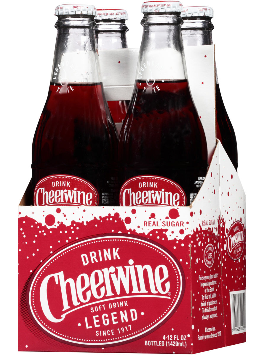 Cheerwine Zero Sugar Soda ( 12 oz. glass bottles )