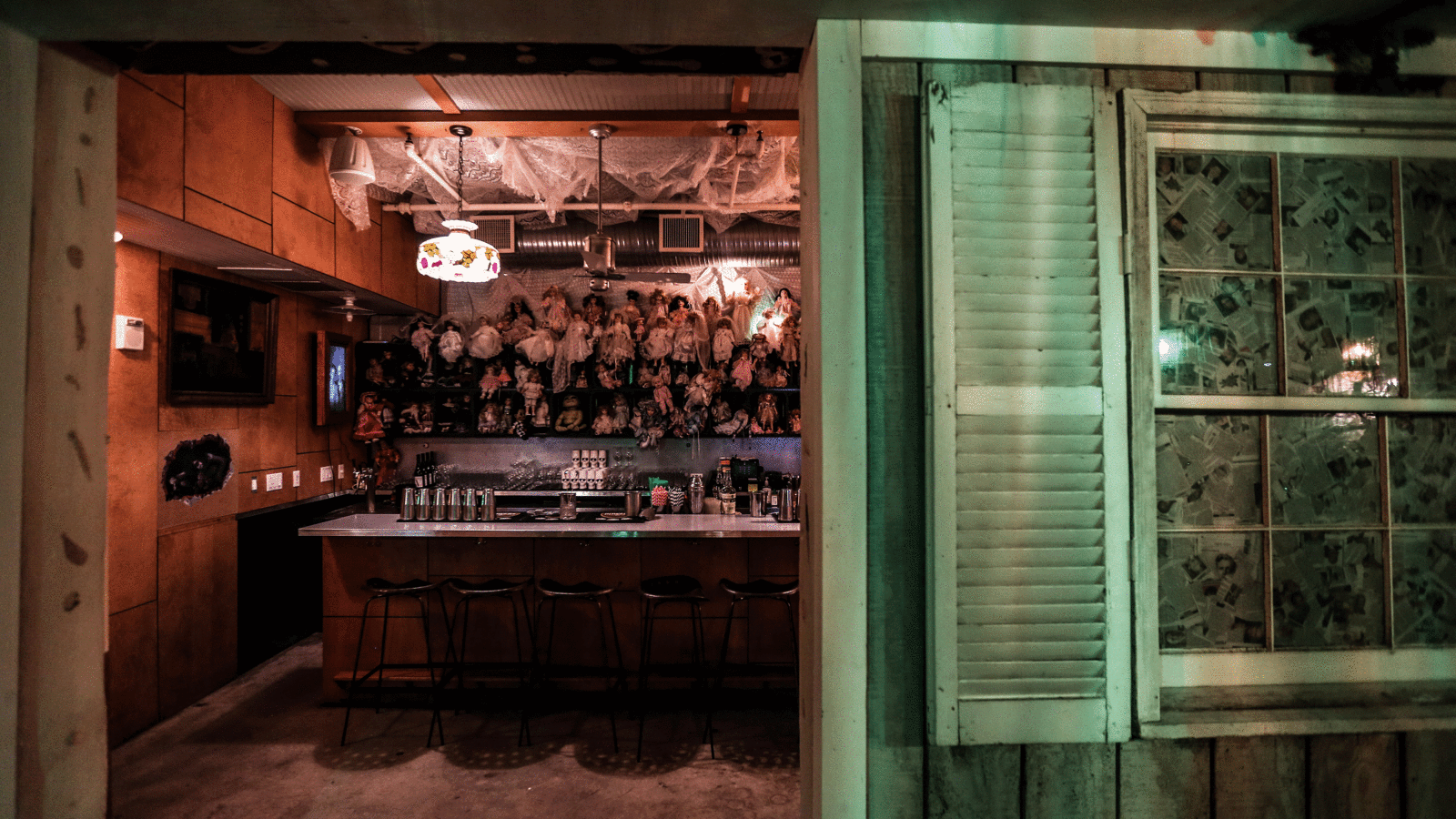 A Ghoulish Pop Up Bar Gives Back Garden Gun