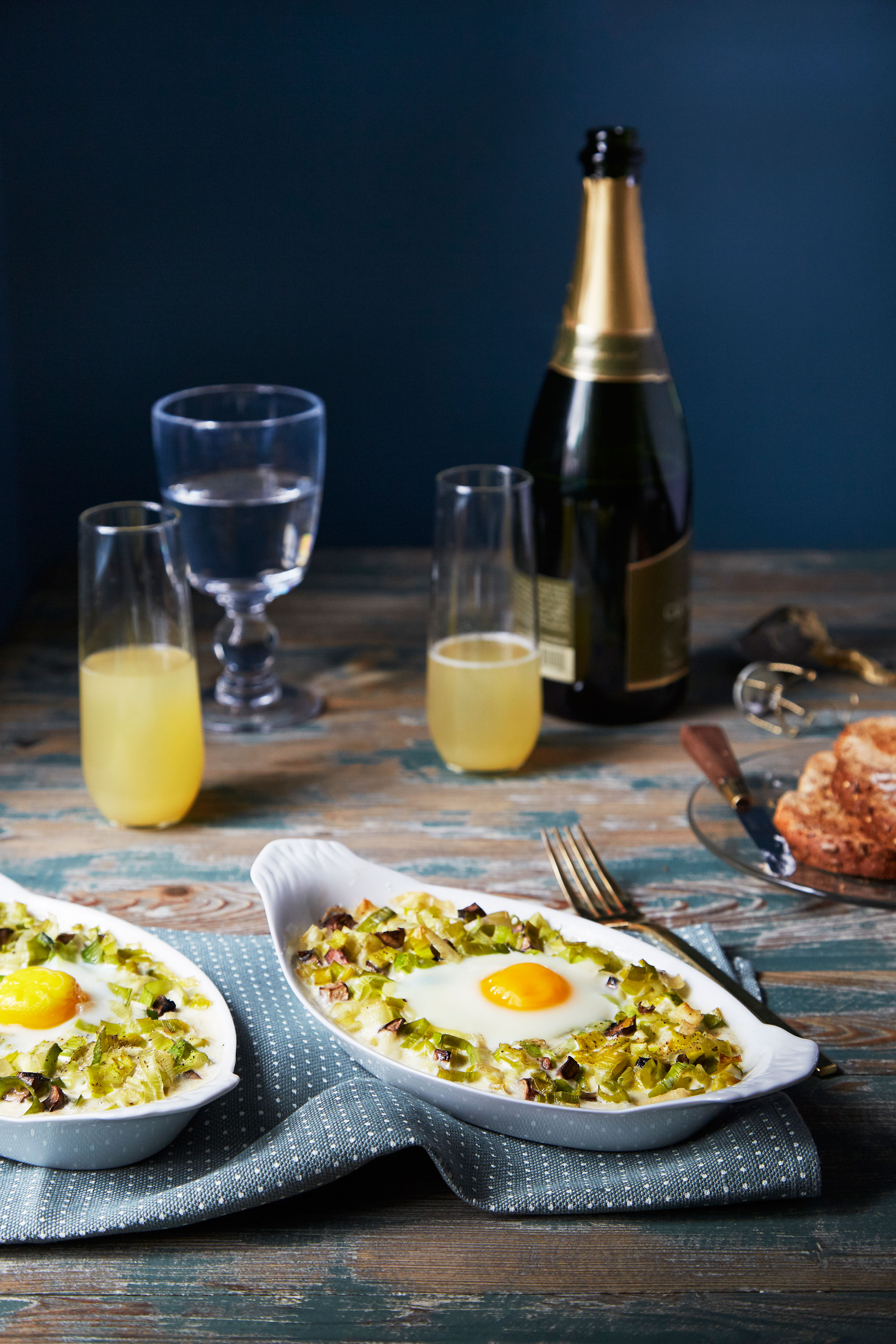 Baked Eggs with Braised Leeks – Garden & Gun