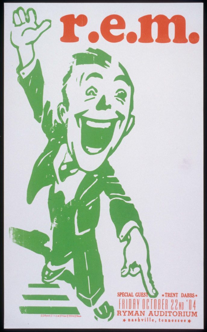 A 2004 R.E.M. poster.