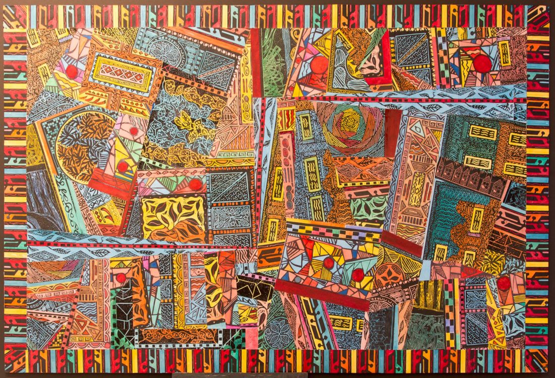 Sherraden’s paper quilt #64.