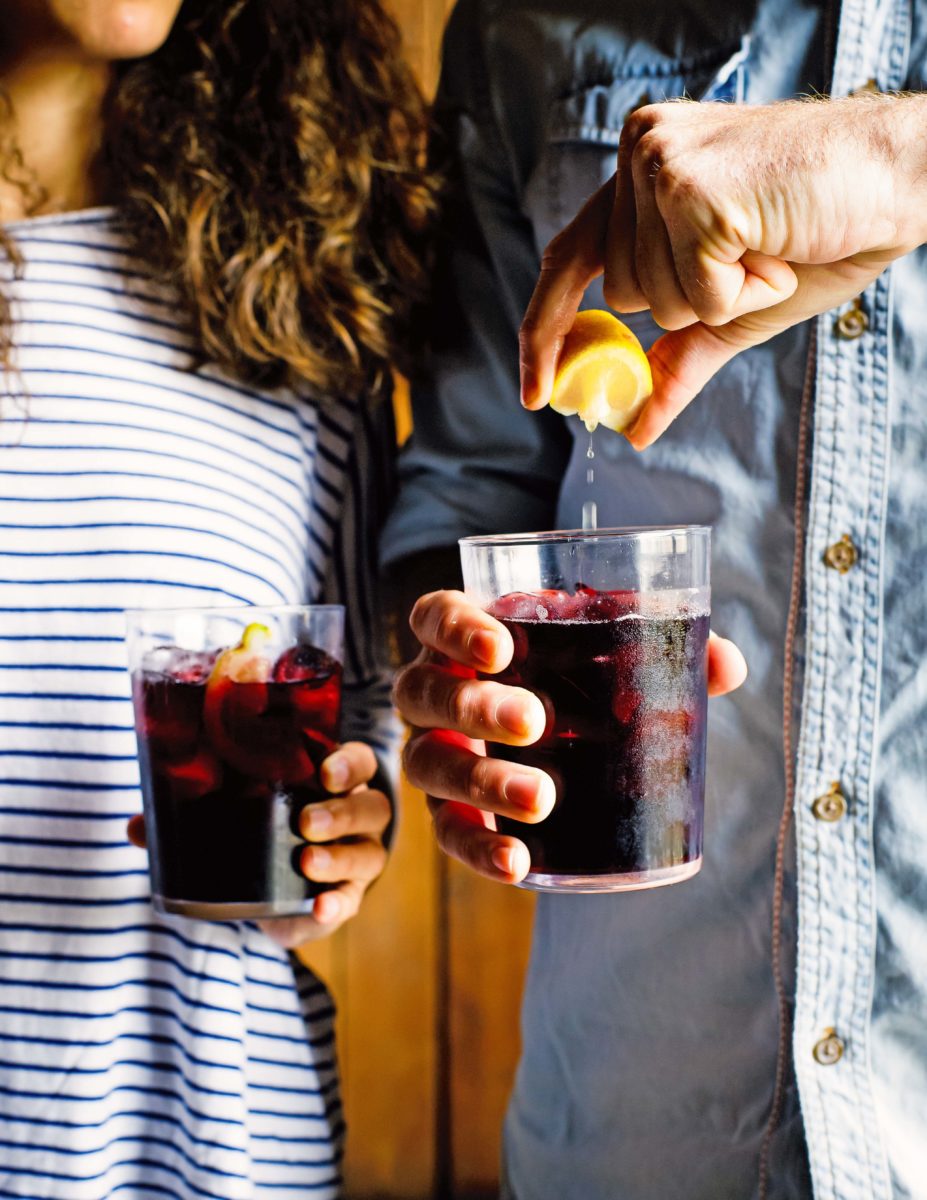 Basque country red wine cola cocktail garden gun