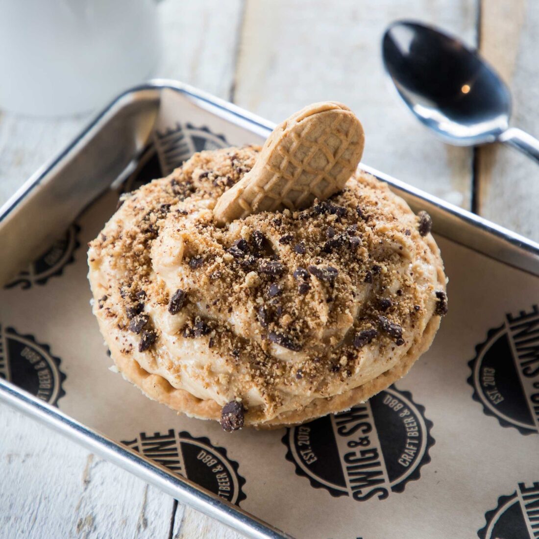 Nutter Butter Pie
Cookie nostalgia flavors this South Carolina barbecue joint’s fan-favorite dessert.
Get the recipe.