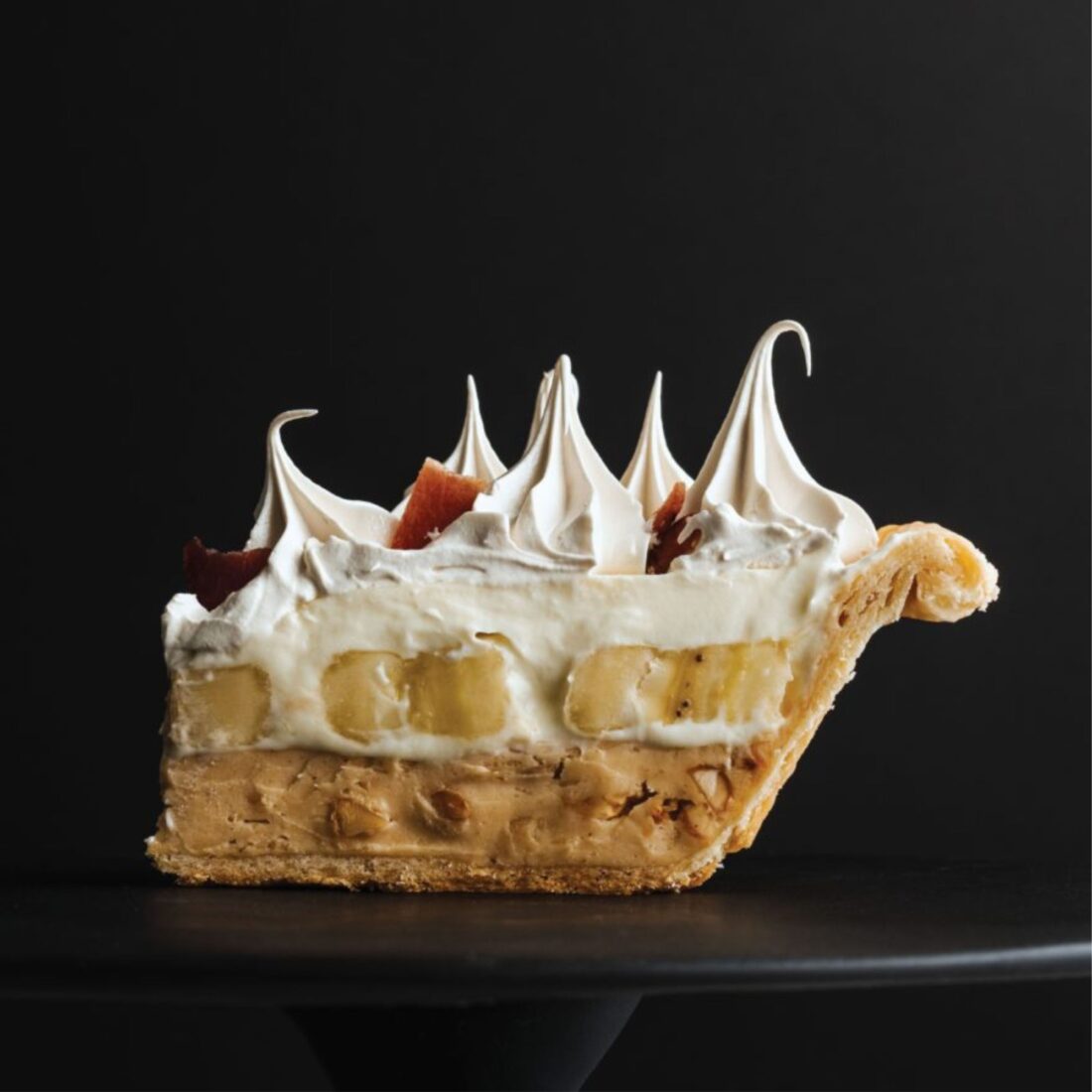 King Fluffernutter Pie
A dessert fit for Elvis himself: peanut butter, bananas, marshmallow, and a crowning of bacon.
Get the recipe.