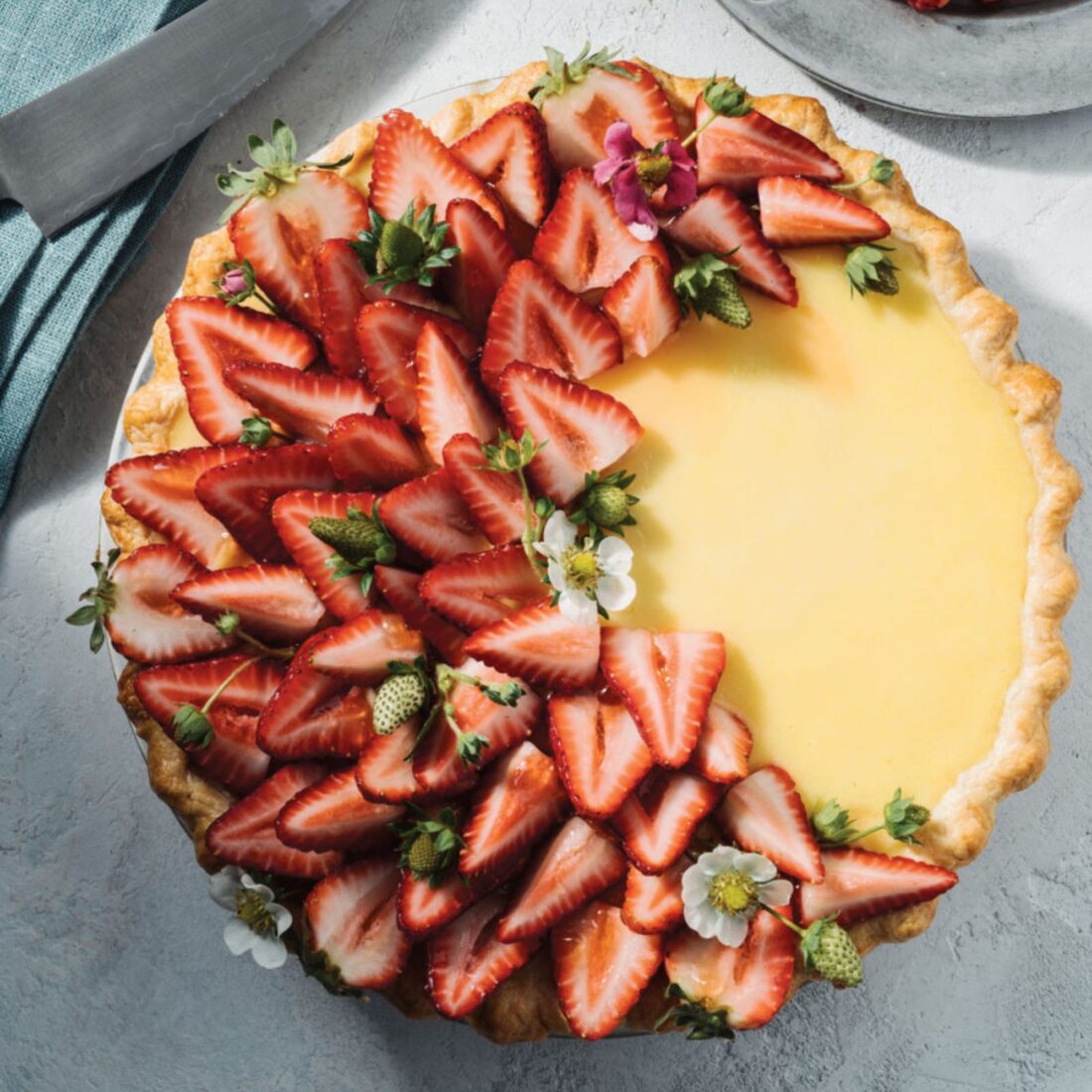 Summer Strawberry Pie
The freshest berries make this stunning blue-ribbon pie sunshine by the slice.
Get the recipe.