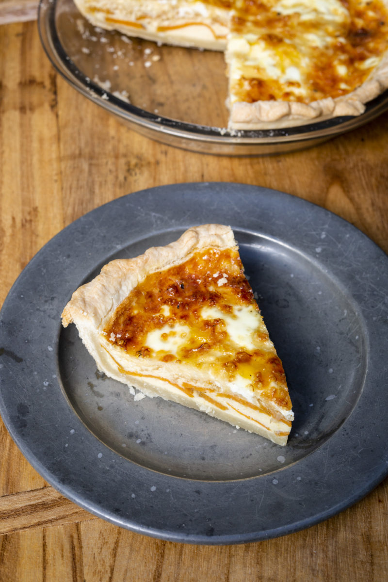 Roasted Sweet Potato, Gruyère, and Caramelized Onion Quiche – Garden & Gun