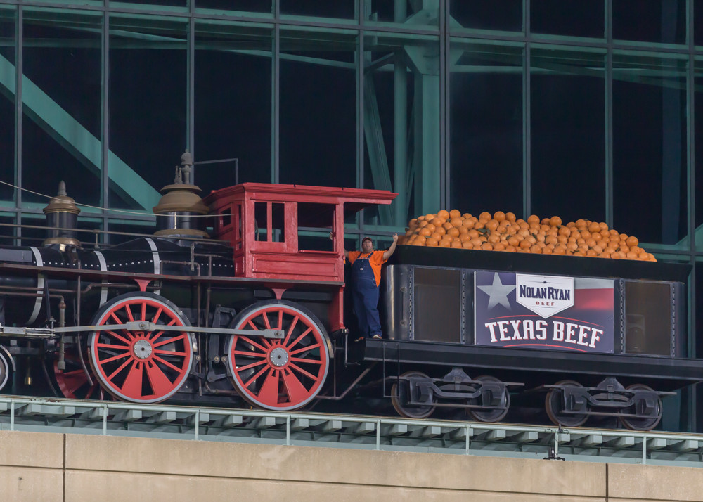 Train at Houston Astros stadium, Minute Maid Park