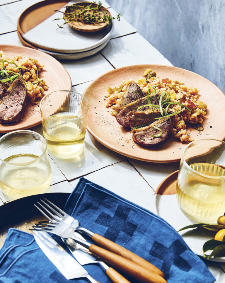 Whole Duck Jambalaya with Confit Duck Legs Garden & Gun