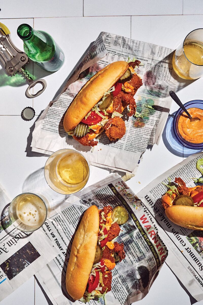 Shrimp Po Boy Recipe with Cajun Remoulade - Simply Whisked