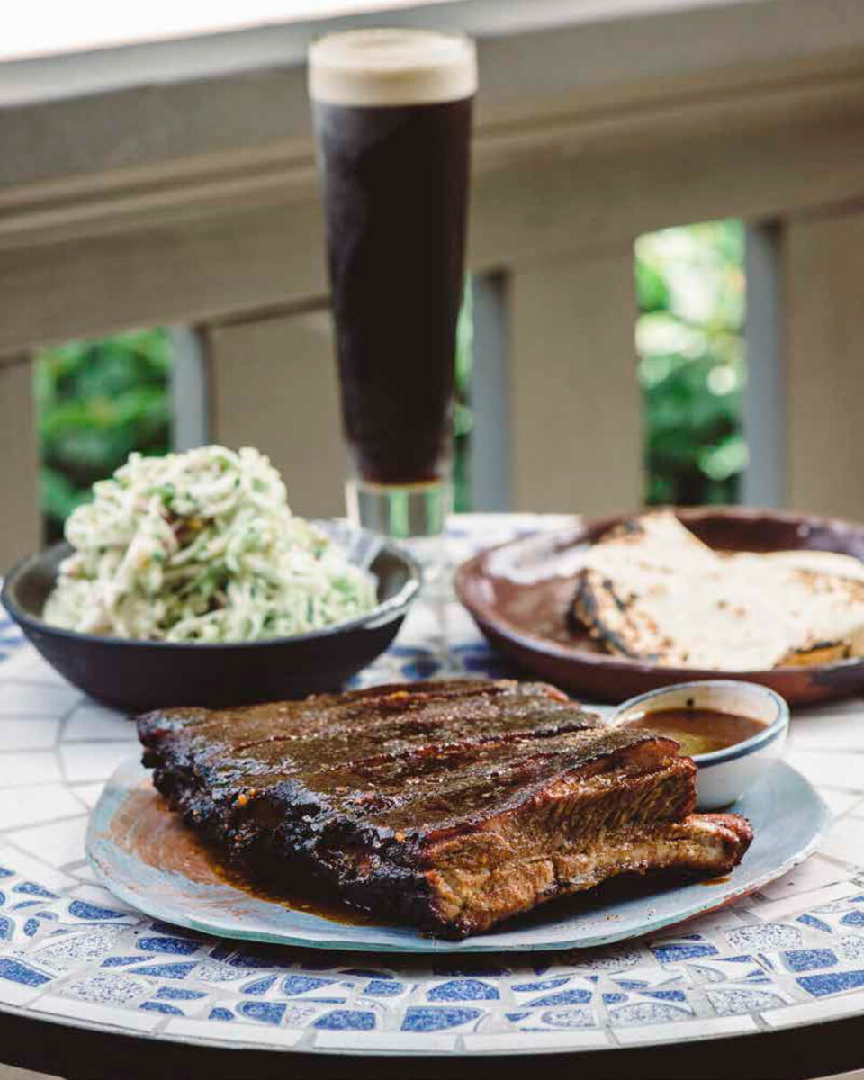 Kenny Gilbert’s Coffee-Rubbed Spareribs with Poblano Apple Slaw – Garden & Gun