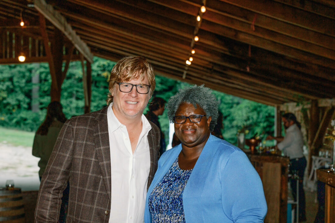 G&G editor in chief David DiBenedetto with Champion Jennie Stephens.