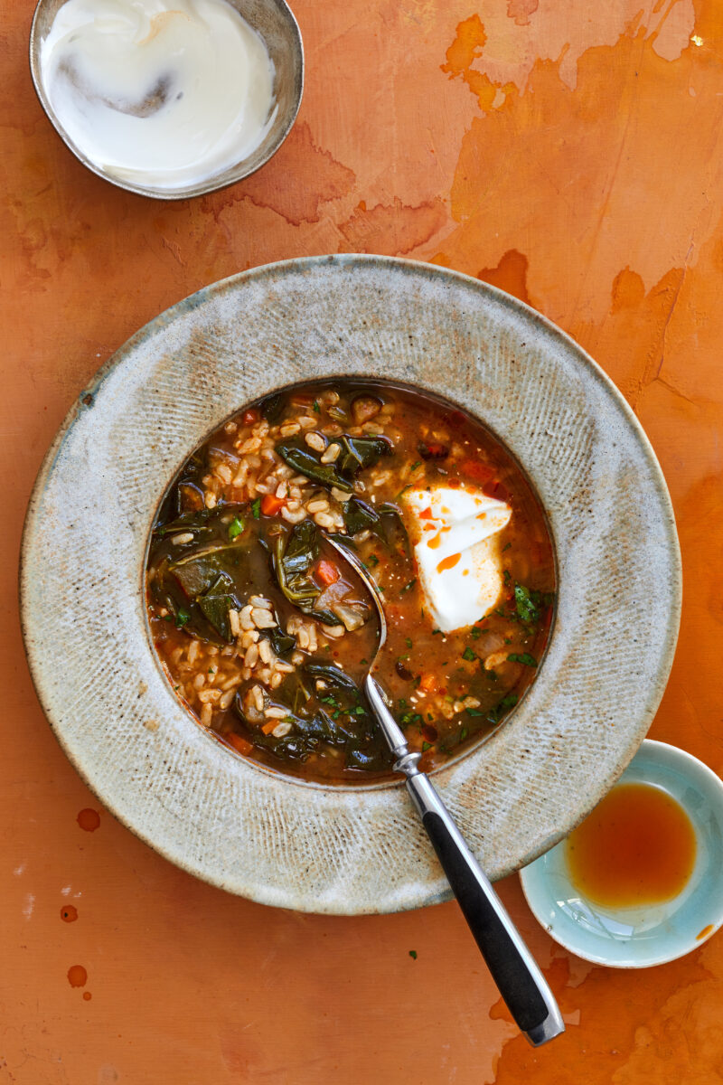 Collard Greens and Rice Soup – Garden & Gun
