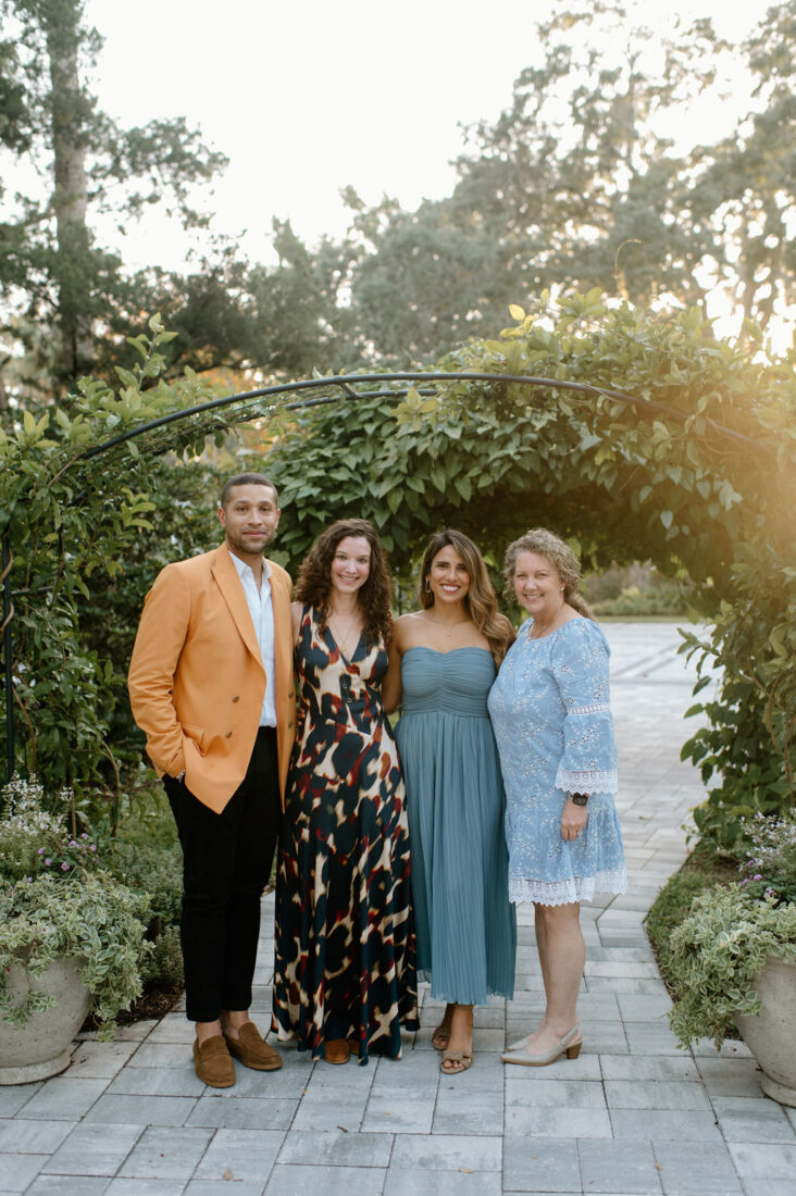 From left to right: Chase Quinn, Gibbes Museum of Art curator; Amanda Heckert, Garden & Gun executive editor; Fabiola Spooner, Victoria 1883 owner; and Debbie Meihls, president of New Smyrna Beach Area Visitors Bureau