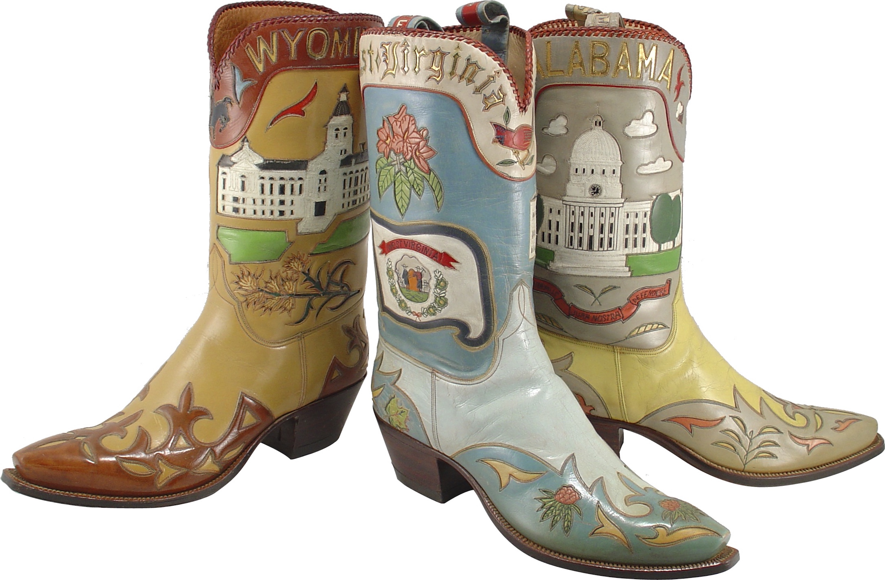 These Vintage, State-Themed Cowboy Boots From Lucchese Are Made