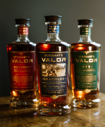 Bottles of Valor bourbon