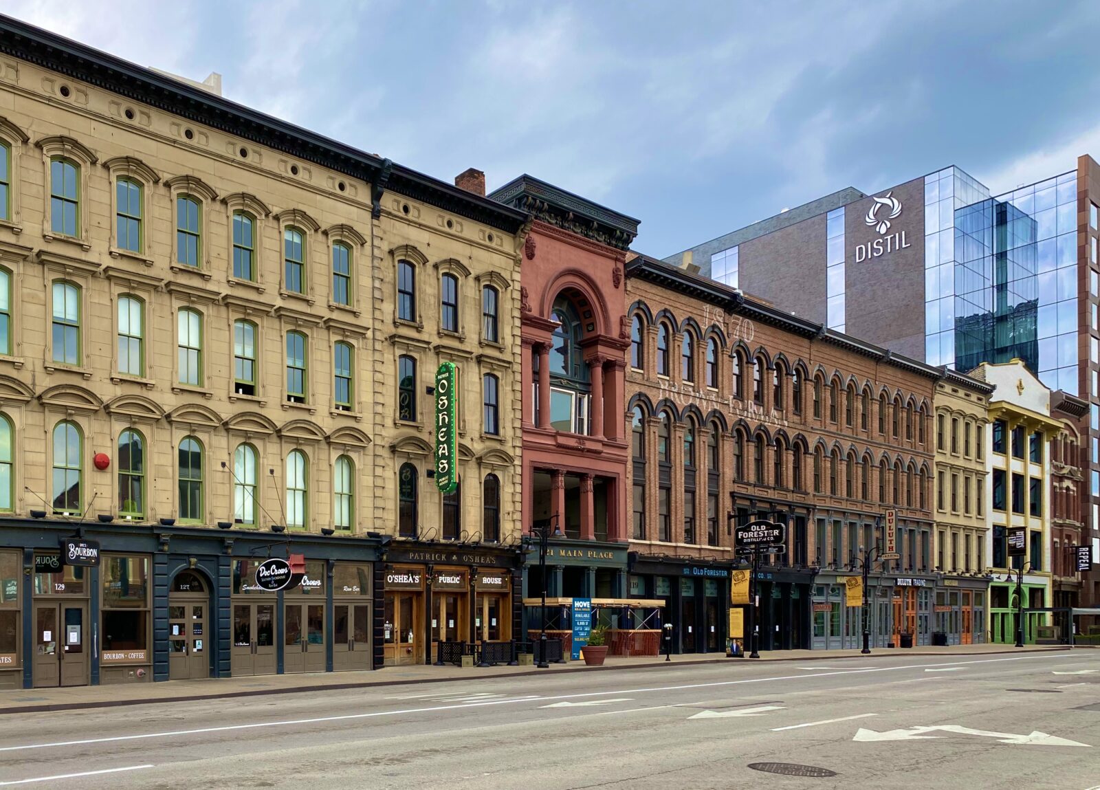 Whiskey Row in Louisville, Kentucky