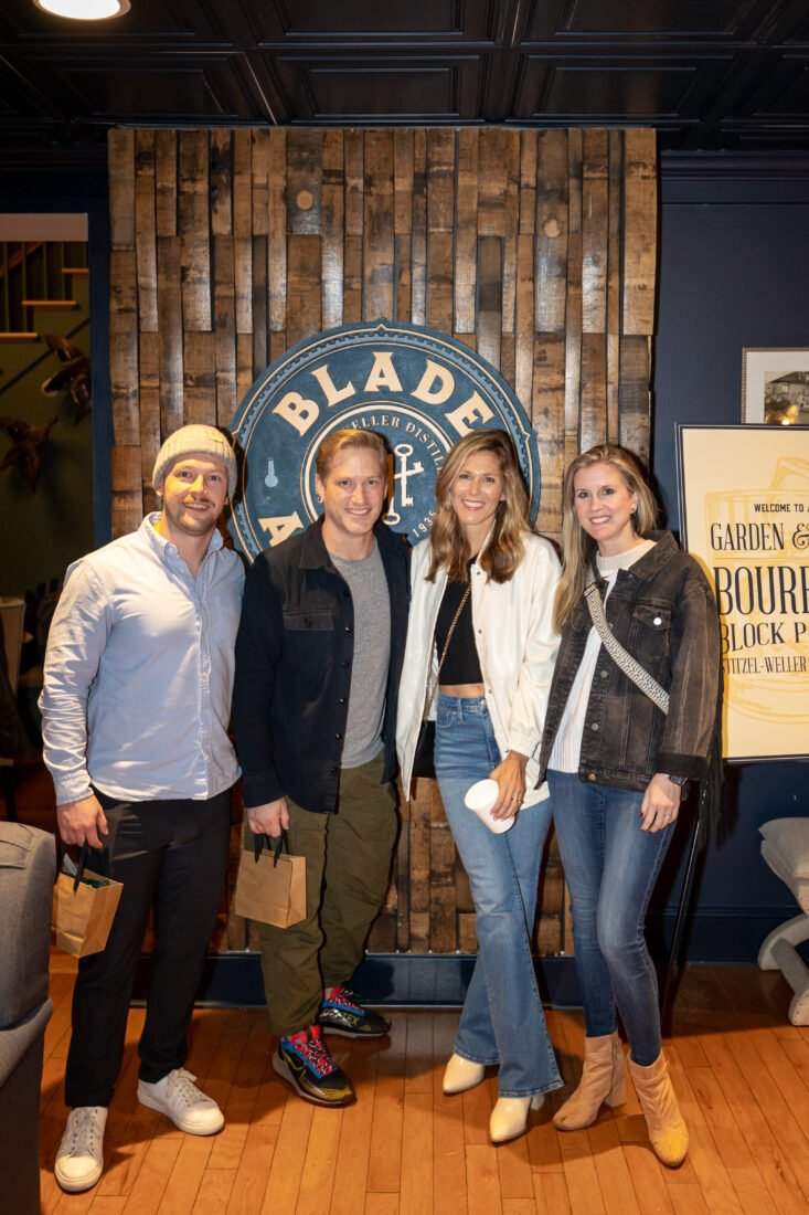 Guests gather at the December/January Holiday Issue Block Party.