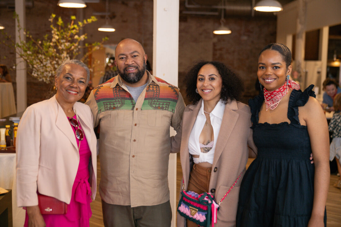 Toni Tipton-Martin with Ben Williams, Shannell Smith, and Jailyn Marcel of Highway Vodka.