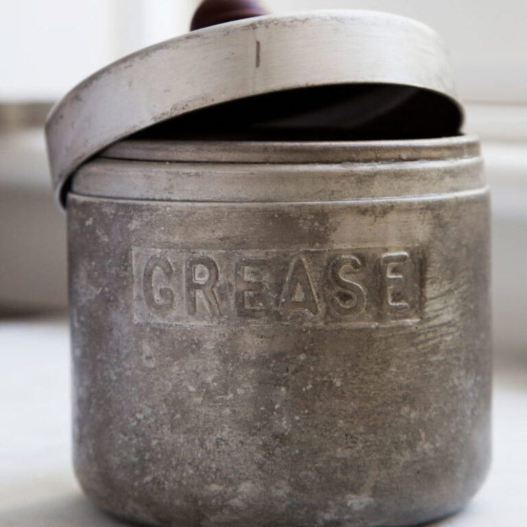 A container of grease