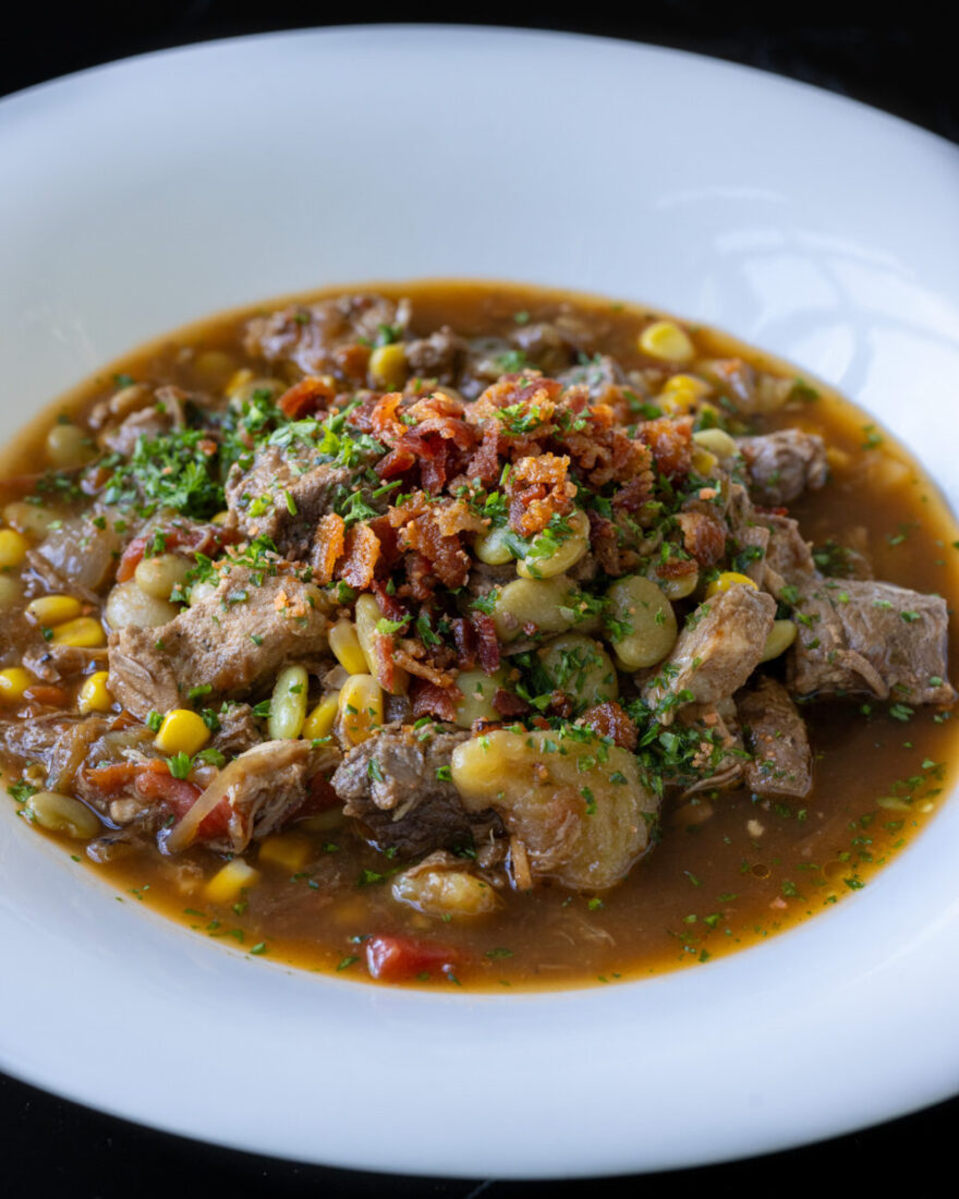 A dish of Kentucky burgoo