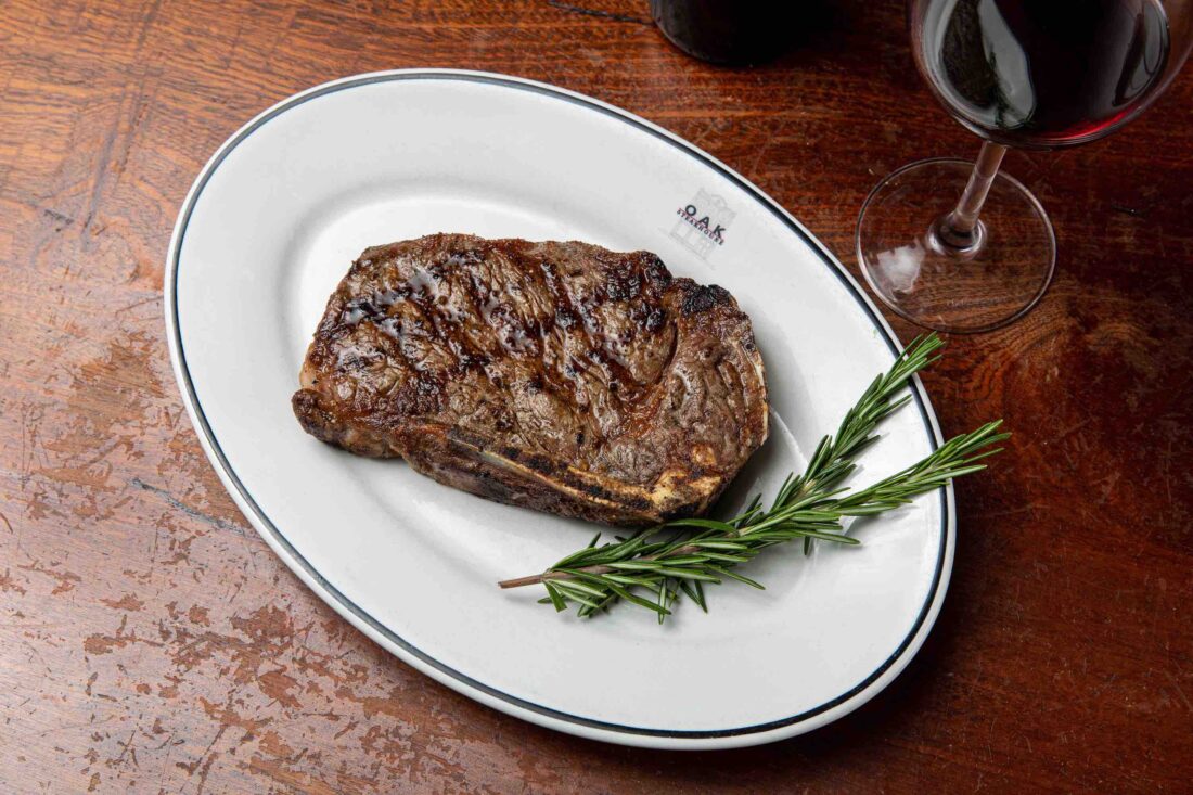 A steak on a plate