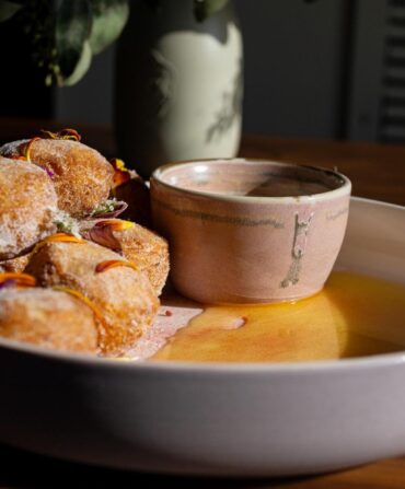 Beignets in a bowl