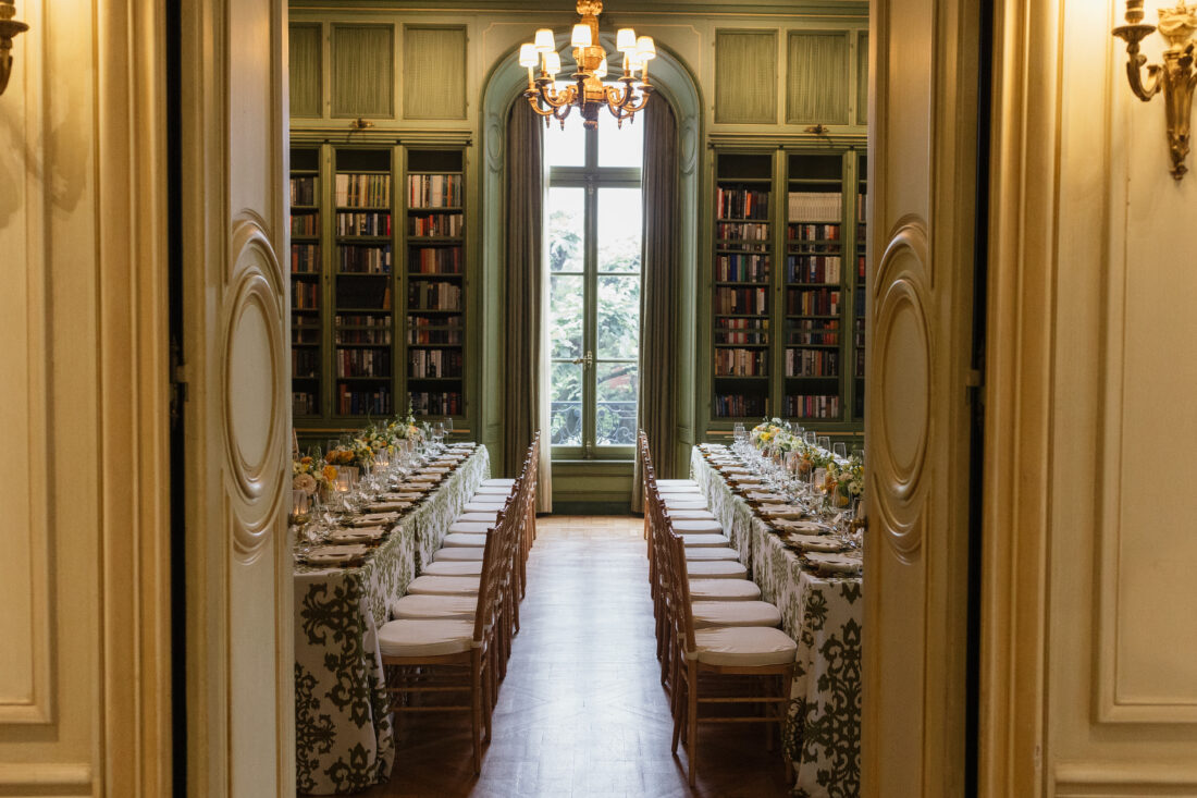 The Meridian House Library.