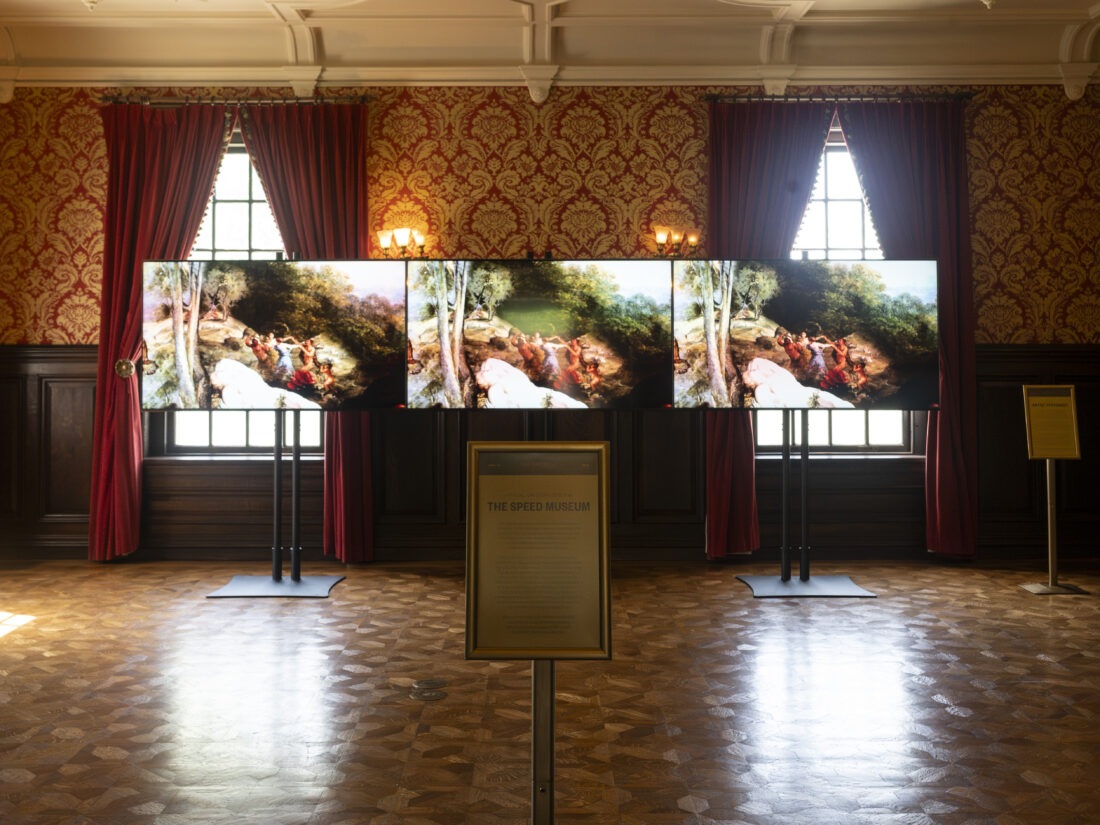 A visual arts display from The Speed Museum.