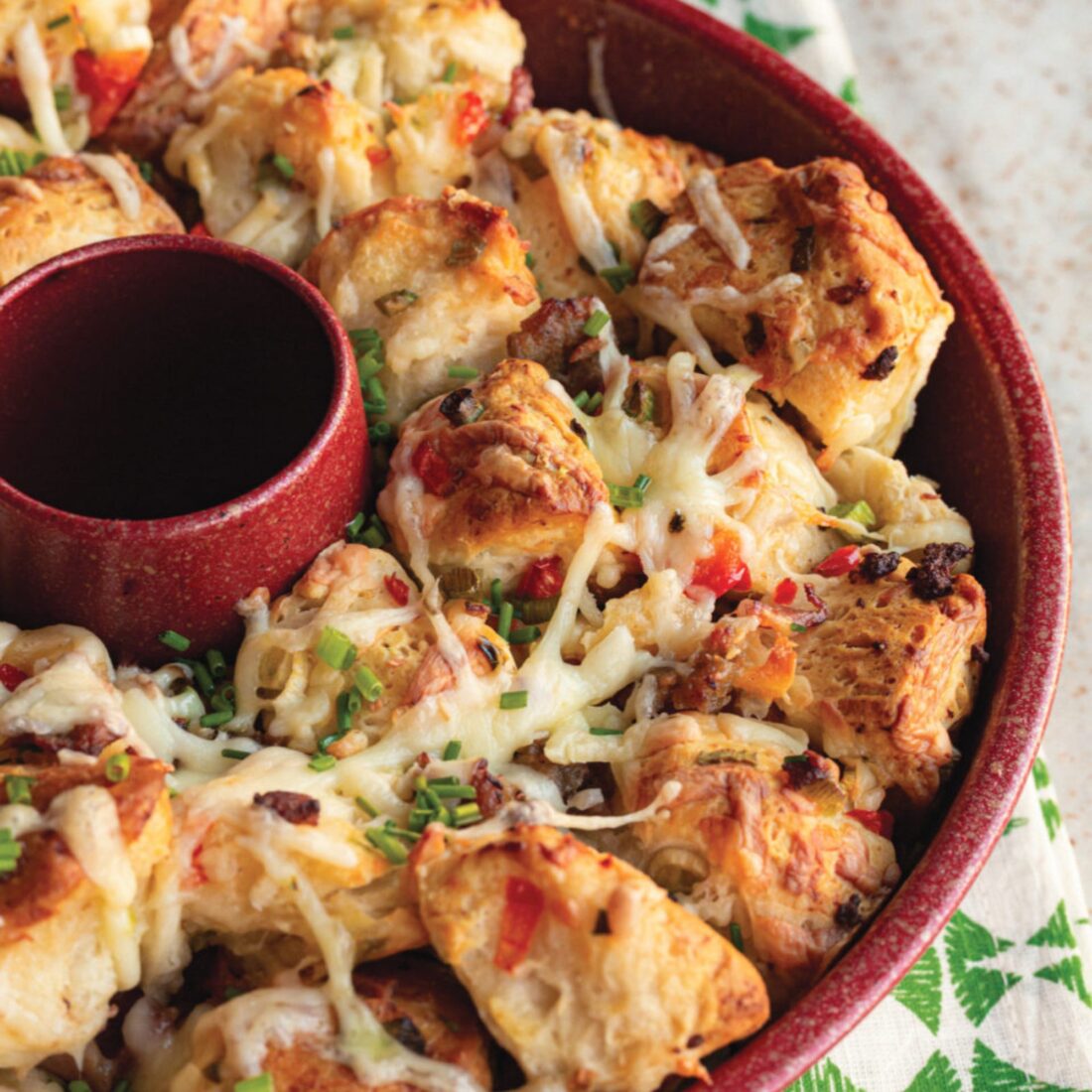Monkey bread in a Bundt pan