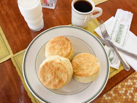 A plate of biscuits