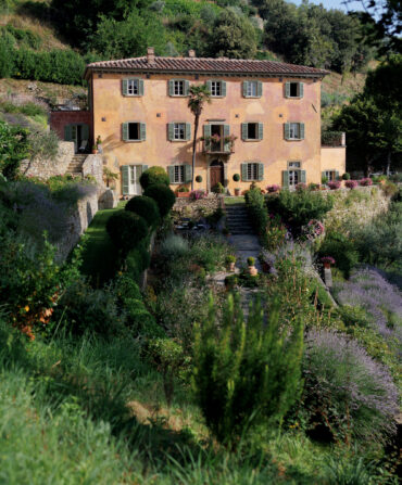 An Italian home with a lush garden