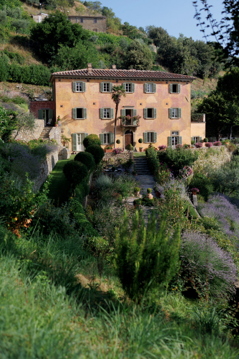 An Italian home with a lush garden