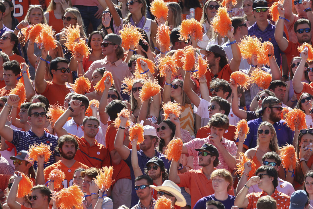 Clemson fans pack the stands