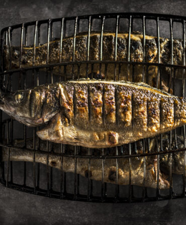 A whole fish on the grill