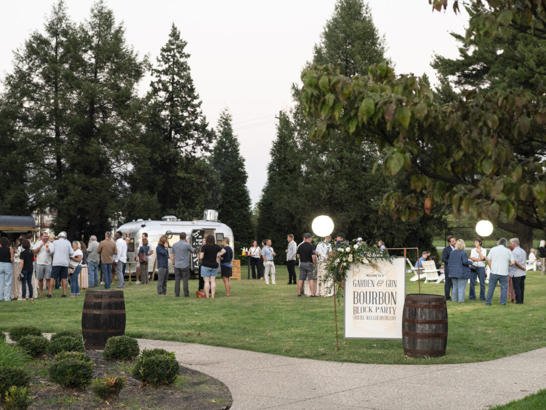A beautiful fall evening on the lawn.