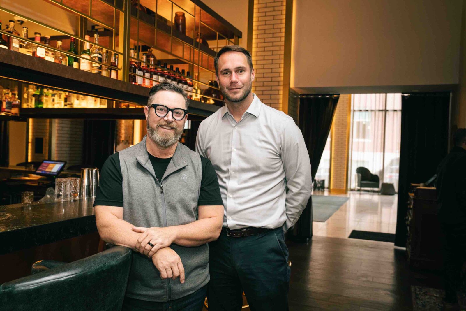 A portrait of two men