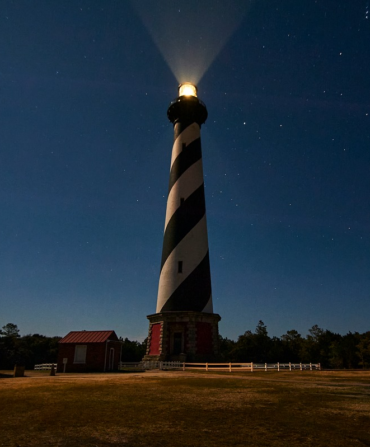 The Cape Hatteras Lighthouse in North Carolina