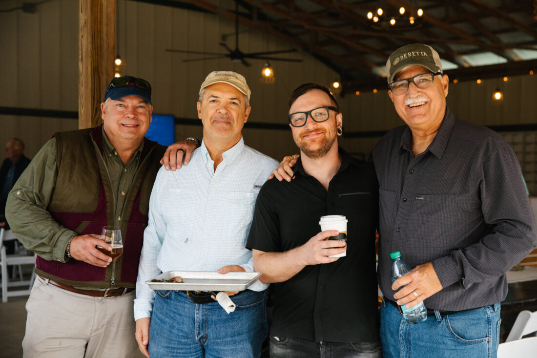 From left: Bruce Cobb, David Davis, Levi Cobb and Steven Ashby.