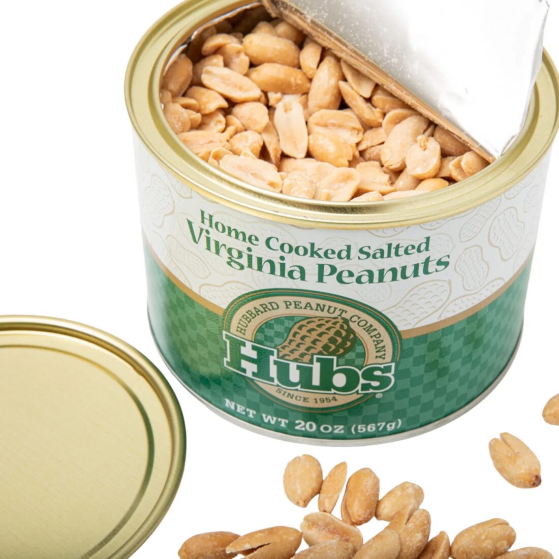 A tin of peanuts