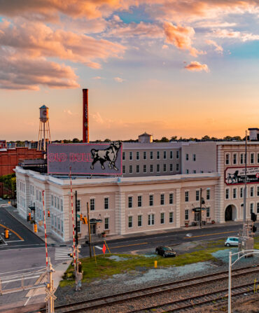 The Old Bull building in downtown Durham, North Carolina.