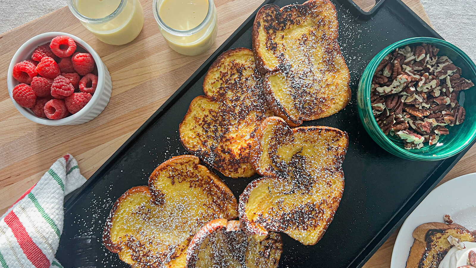 Spreads of french toast